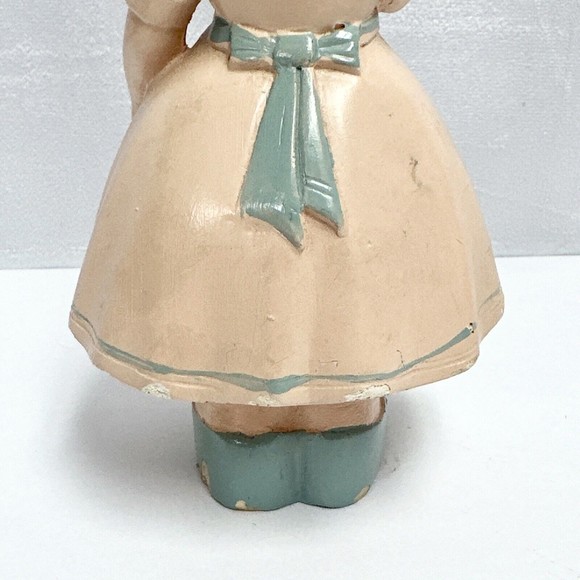Vintage Dutch Blue‎ Girl Figurine Holding A Tulip - Picture 5 of 6